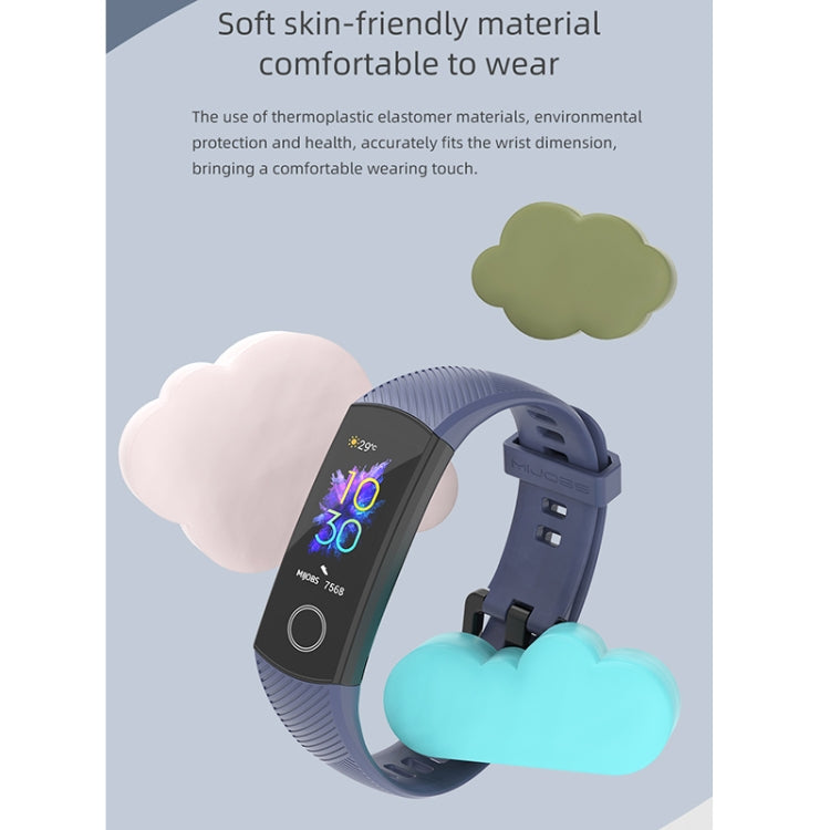 For Honor Band 4 / 5 MIJOBS Breathable Silicone Watch Band(Black) - Smart Wear by MIJOBS | Online Shopping South Africa | PMC Jewellery