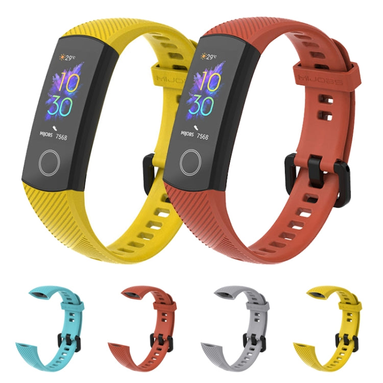 For Honor Band 4 / 5 MIJOBS Breathable Silicone Watch Band(Purple) - Smart Wear by MIJOBS | Online Shopping South Africa | PMC Jewellery