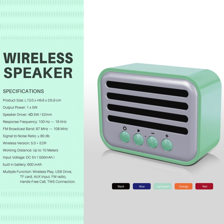 New Rixing NR-102 Mini TWS Bluetooth Speaker(Red) - Mini Speaker by New Rixing | Online Shopping South Africa | PMC Jewellery