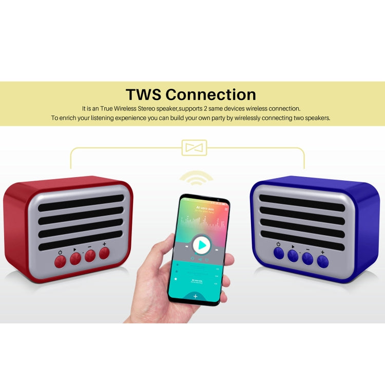 New Rixing NR-102 Mini TWS Bluetooth Speaker(Light Green) - Mini Speaker by New Rixing | Online Shopping South Africa | PMC Jewellery