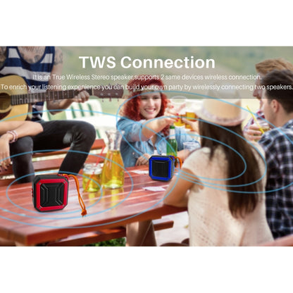 New Rixing NR-103 Mini TWS Bluetooth Speaker with Lanyard(Red) - Mini Speaker by New Rixing | Online Shopping South Africa | PMC Jewellery