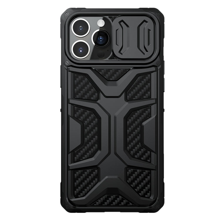 For iPhone 13 Pro NILLKIN Sliding Camera Cover Design Shockproof TPU + PC Protective Case (Black) - iPhone 13 Pro Cases by NILLKIN | Online Shopping South Africa | PMC Jewellery