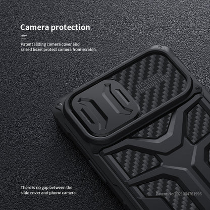 For iPhone 13 Pro Max NILLKIN Sliding Camera Cover Design Shockproof TPU + PC Protective Case (Black) - iPhone 13 Pro Max Cases by NILLKIN | Online Shopping South Africa | PMC Jewellery