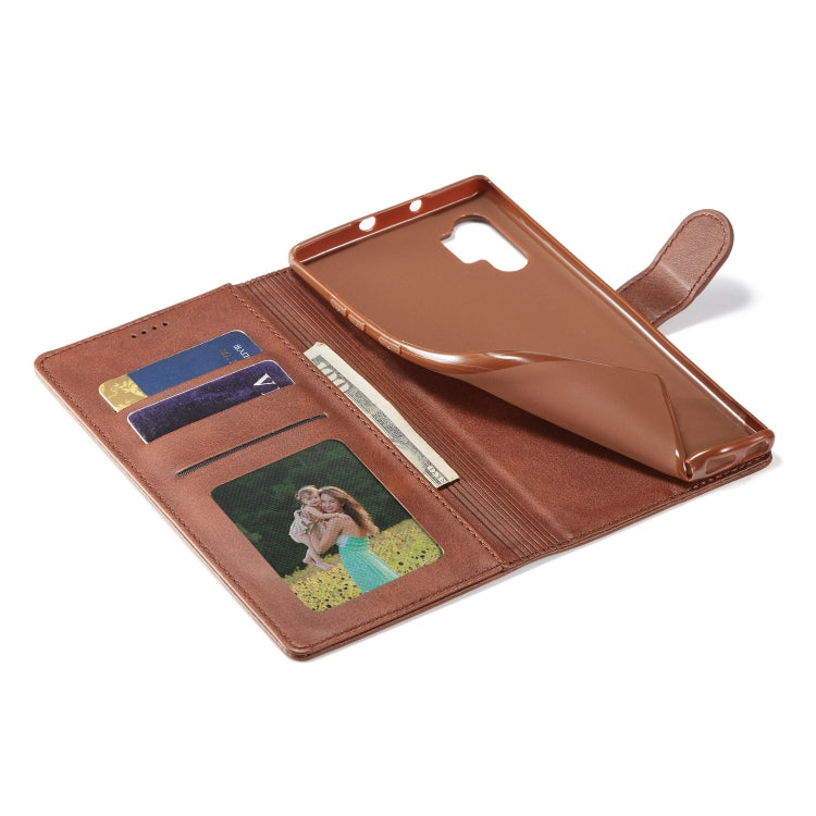 For Galaxy Note 10 Plus LC.IMEEKE Calf Texture Horizontal Flip Leather Case, with Holder & Card Slots & Wallet(Brown) - Galaxy Phone Cases by LC.IMEEKE | Online Shopping South Africa | PMC TechLife | Buy Now Pay Later Mobicred