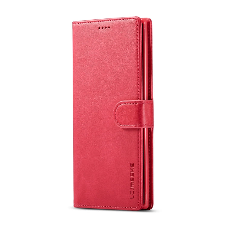 For Galaxy Note 10 Plus LC.IMEEKE Calf Texture Horizontal Flip Leather Case, with Holder & Card Slots & Wallet(Rose Red) - Galaxy Phone Cases by LC.IMEEKE | Online Shopping South Africa | PMC TechLife | Buy Now Pay Later Mobicred