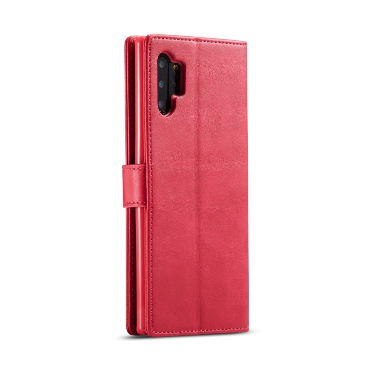 For Galaxy Note 10 Plus LC.IMEEKE Calf Texture Horizontal Flip Leather Case, with Holder & Card Slots & Wallet(Rose Red) - Galaxy Phone Cases by LC.IMEEKE | Online Shopping South Africa | PMC TechLife | Buy Now Pay Later Mobicred