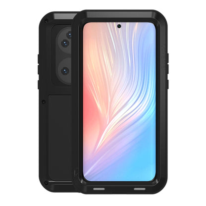 For Huawei P50 Pro LOVE MEI Metal Shockproof Waterproof Dustproof Protective Phone Case without Glass(Black) - Huawei Cases by LOVE MEI | Online Shopping South Africa | PMC Jewellery | Buy Now Pay Later Mobicred