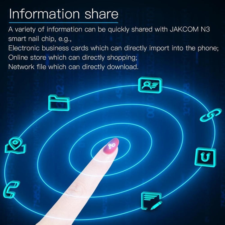 JAKCOM N3 Smart Nail Chip - Smart Rings / Smart Telephones by JAKCOM | Online Shopping South Africa | PMC TechLife | Buy Now Pay Later Mobicred