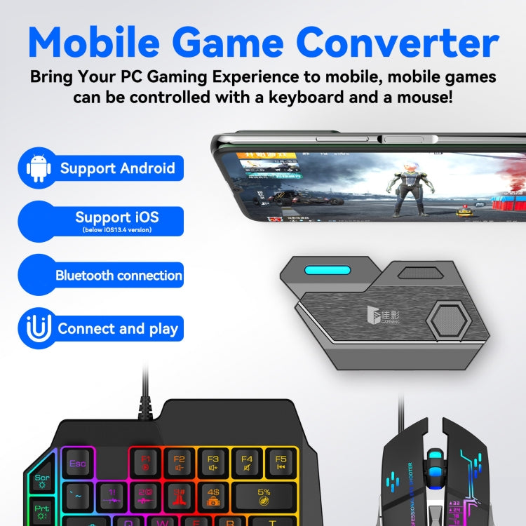 GAMWING MixSE Bluetooth 5.0 Keyboard Mouse Converter Shooting Game Auxiliary Tool - Converter & Adapter by GAMWING | Online Shopping South Africa | PMC Jewellery