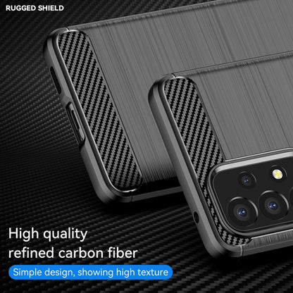 For Samsung Galaxy A53 5G Brushed Texture Carbon Fiber TPU Phone Case(Black) - Galaxy Phone Cases by PMC Jewellery | Online Shopping South Africa | PMC Jewellery