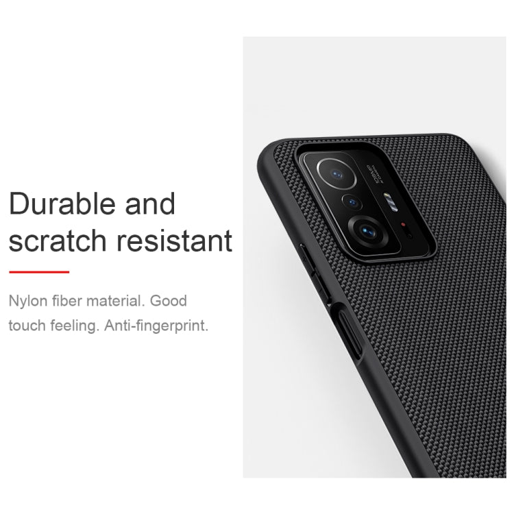 For Xiaomi Mi 11T / 11T Pro NILLKIN 3D Textured Nylon Fiber TPU Phone Case(Black) - Xiaomi Cases by NILLKIN | Online Shopping South Africa | PMC Jewellery