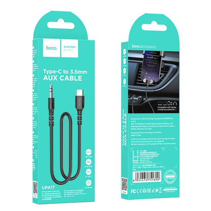 hoco UPA17 Type-C / USB-C Digital Audio Conversion Cable, Length: 1m(Black) - Video & Audio Cable by hoco | Online Shopping South Africa | PMC Jewellery