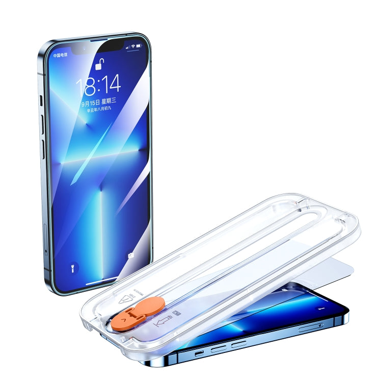 For iPhone 12 Pro Max 2pcs JOYROOM JR-PF935 Tempered Glass Film + Sticking Tool Set(Transparent) - iPhone 12 Pro Max Tempered Glass by JOYROOM | Online Shopping South Africa | PMC Jewellery