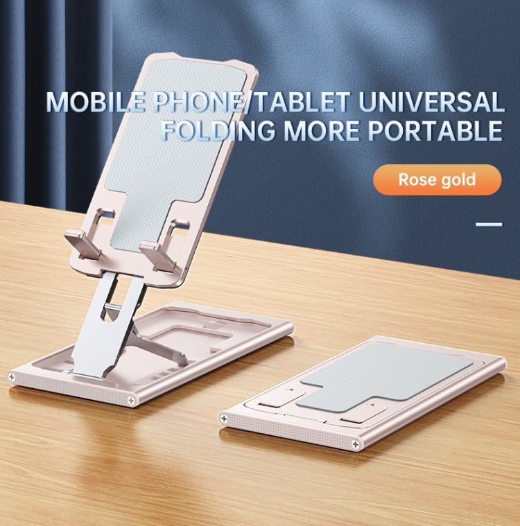 R-JUST HZ16 Slim Phone Desktop Holder(Rose Gold) - Desktop Holder by R-JUST | Online Shopping South Africa | PMC Jewellery