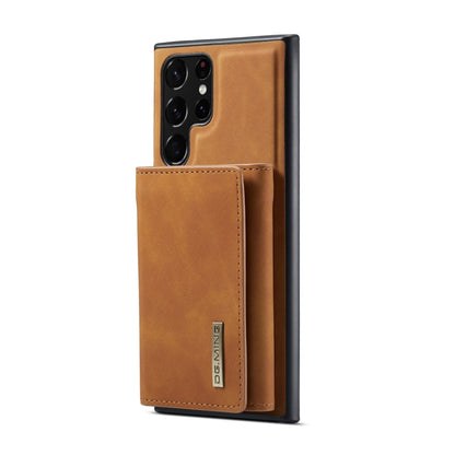 For Samsung Galaxy S22 Ultra 5G DG.MING M1 Series 3-Fold Multi Card Wallet Phone Case(Brown) - Galaxy S22 Ultra 5G Cases by DG.MING | Online Shopping South Africa | PMC Jewellery | Buy Now Pay Later Mobicred