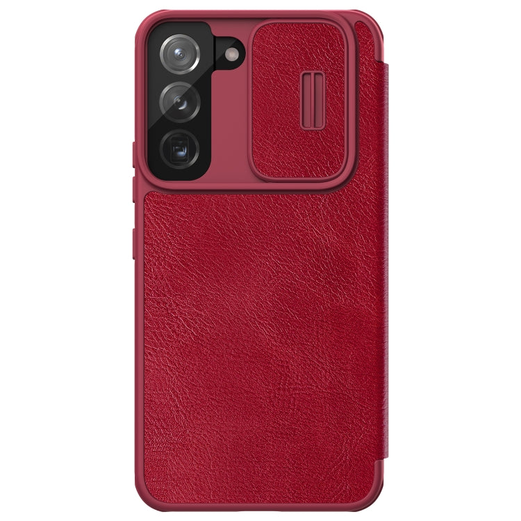 For Samsung Galaxy S22+ 5G NILLKIN QIN Series Pro Sliding Camera Cover Design Leather Phone Case(Red) - Galaxy S22+ 5G Cases by NILLKIN | Online Shopping South Africa | PMC Jewellery