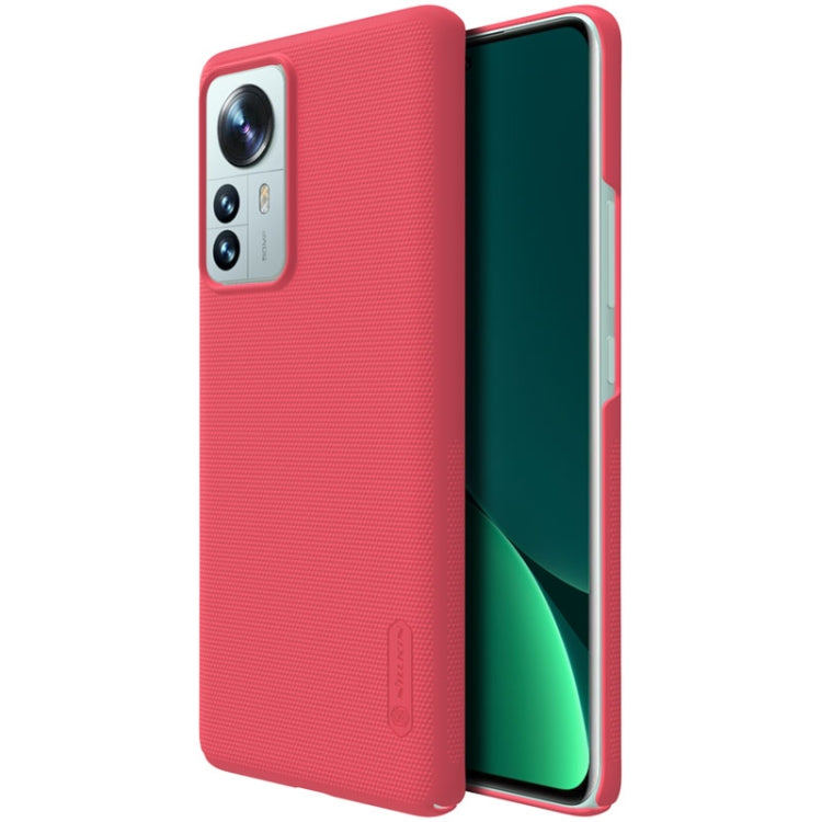 For Xiaomi 12 Pro NILLKIN Frosted PC Phone Case(Red) - 12 Pro Cases by NILLKIN | Online Shopping South Africa | PMC Jewellery