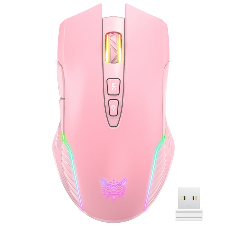 ONIKUMA CW905 2.4G RGB Lighting Wireless Mouse(Pink) - Wireless Mice by ONIKUMA | Online Shopping South Africa | PMC Jewellery | Buy Now Pay Later Mobicred