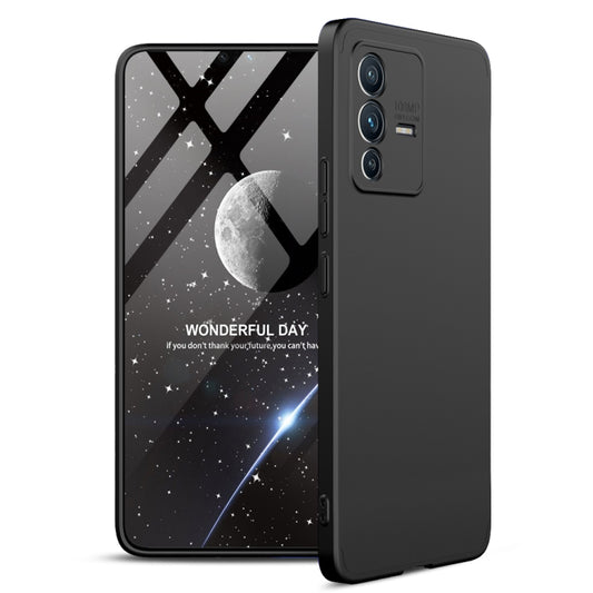 For vivo V23 5G GKK Three Stage Splicing PC Phone Case(Black) - vivo Cases by GKK | Online Shopping South Africa | PMC Jewellery | Buy Now Pay Later Mobicred