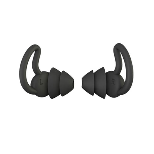 iMeBoBo A1 Shark Fin Version Nano Silicone Sleeping Noise Reduction Earplugs, Style:Two Layer(Black) - Anti-dust & Ear Caps by PMC Jewellery | Online Shopping South Africa | PMC Jewellery