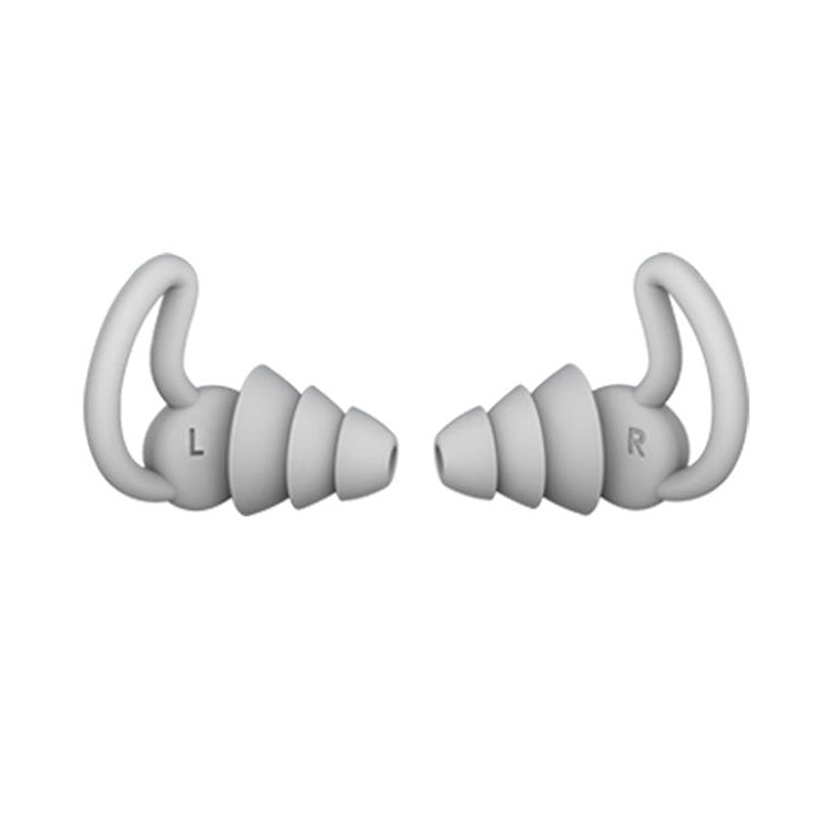 iMeBoBo A1 Shark Fin Version Nano Silicone Sleeping Noise Reduction Earplugs, Style:Three Layer(Grey) - Anti-dust & Ear Caps by PMC TechLife | Online Shopping South Africa | PMC TechLife