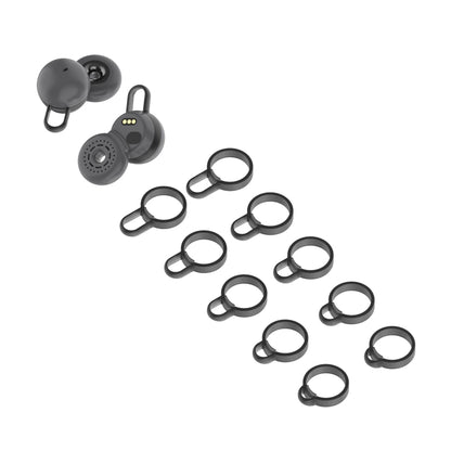 5 Pairs Non-Slip Silicone Earphone Ferrule Set for Sony LinkBuds Ear Cap(Black) - Anti-dust & Ear Caps by PMC Jewellery | Online Shopping South Africa | PMC Jewellery