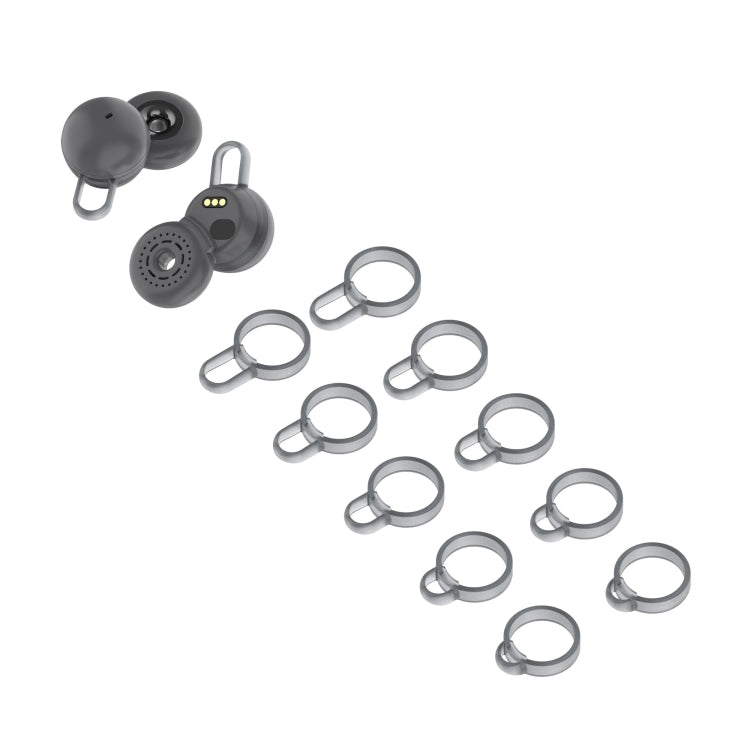 5 Pairs Non-Slip Silicone Earphone Ferrule Set for Sony LinkBuds Ear Cap(Grey) - Anti-dust & Ear Caps by PMC Jewellery | Online Shopping South Africa | PMC Jewellery