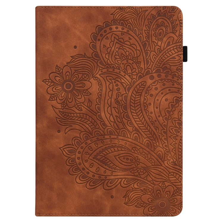 Peacock Embossed Pattern TPU + PU Leather Smart Tablet Case with Sleep / Wake-up For iPad 10.2 2019 / Pro 10.5 inch(Brown) - iPad Pro 10.5 inch Cases by PMC Jewellery | Online Shopping South Africa | PMC Jewellery | Buy Now Pay Later Mobicred