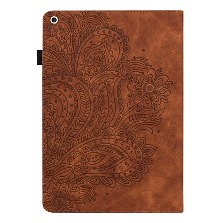 Peacock Embossed Pattern TPU + PU Leather Smart Tablet Case with Sleep / Wake-up For iPad 10.2 2019 / Pro 10.5 inch(Brown) - iPad Pro 10.5 inch Cases by PMC Jewellery | Online Shopping South Africa | PMC Jewellery | Buy Now Pay Later Mobicred