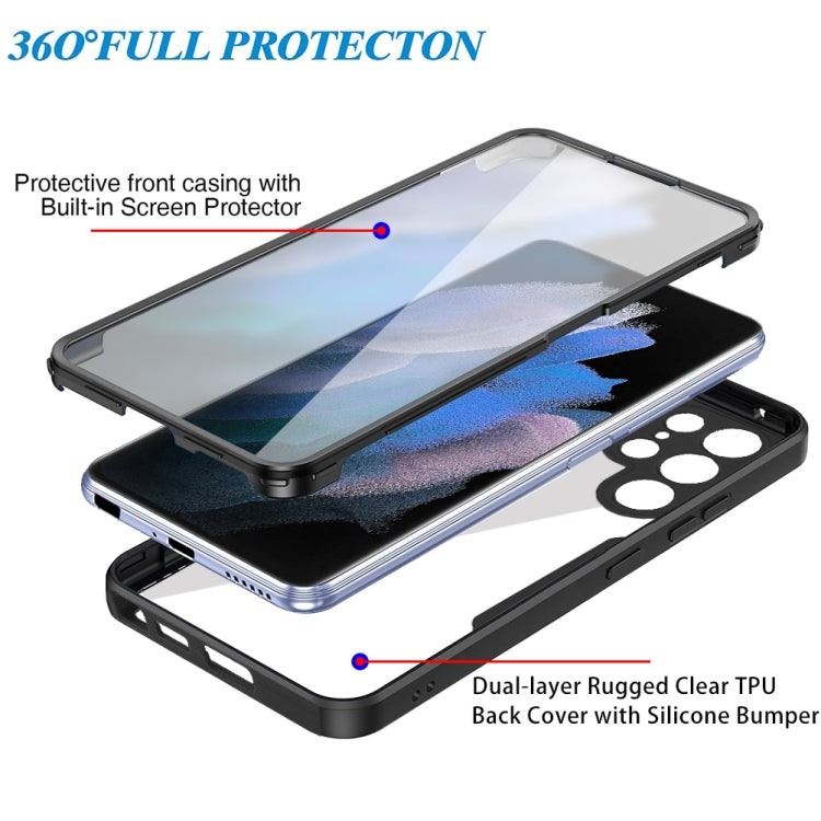 For Samsung Galaxy S22 Ultra 5G Acrylic + TPU 360 Degrees Full Coverage Shockproof Phone Case(Black) - free shipping - PMC TechLife - Order now!