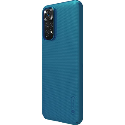 For Xiaomi Redmi Note 11S NILLKIN Frosted PC Phone Case(Blue) - Xiaomi Cases by NILLKIN | Online Shopping South Africa | PMC Jewellery