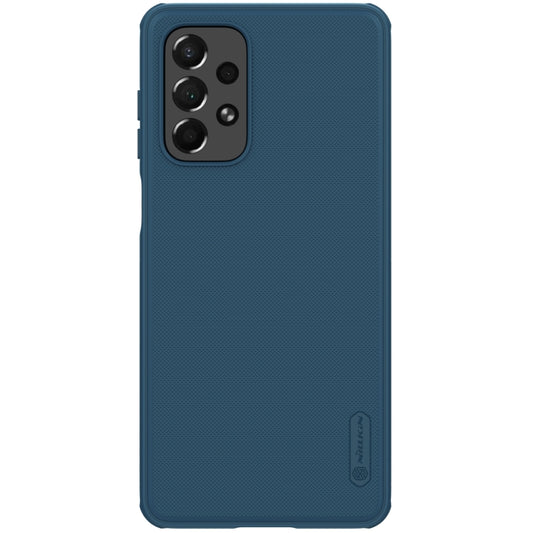 For Samsung Galaxy A73 5G NILLKIN Super Frosted Shield Pro PC + TPU Phone Case(Blue) - Galaxy Phone Cases by NILLKIN | Online Shopping South Africa | PMC Jewellery