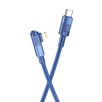 hoco U108 20W USB-C / Type-C to 8 Pin PD Charging Data Cable, Cable Length:1.2m(Blue) - 2 in 1 Cable by hoco | Online Shopping South Africa | PMC Jewellery