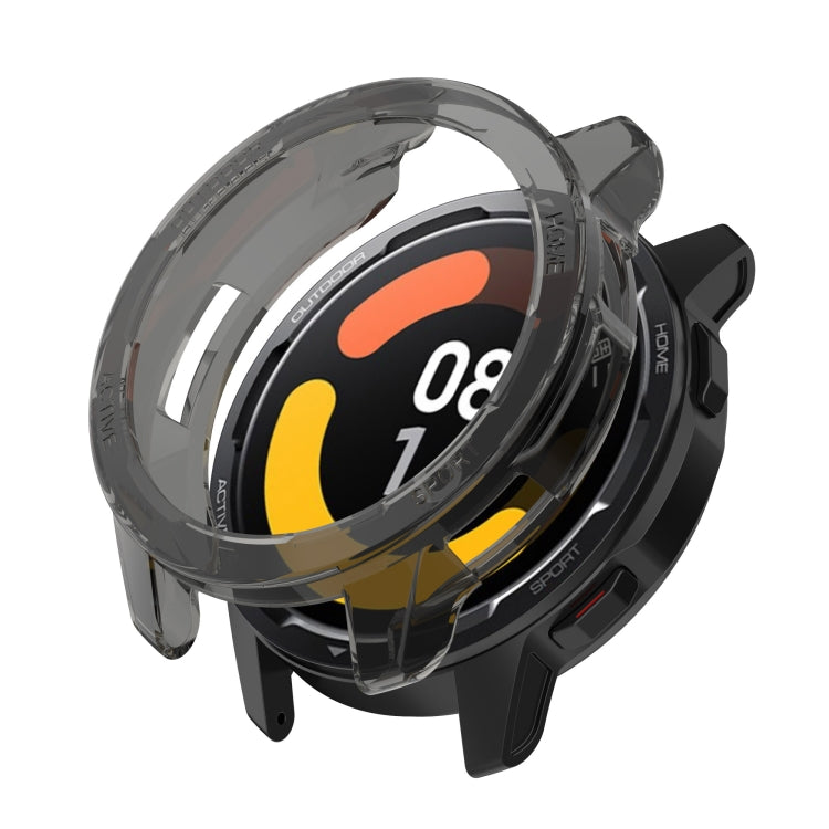 For Xiaomi Watch S1 Active / Watch Color 2 TPU Half-pack Watch Case(Transparent Black) - Watch Cases by PMC TechLife | Online Shopping South Africa | PMC TechLife | Buy Now Pay Later Mobicred