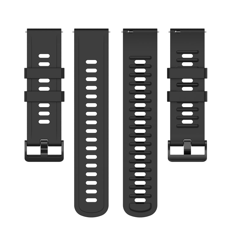 For Xiaomi Watch S1 Active / Watch Color 2 Solid Color Silicone Watch Band(Black) - free shipping - PMC TechLife - Order now!