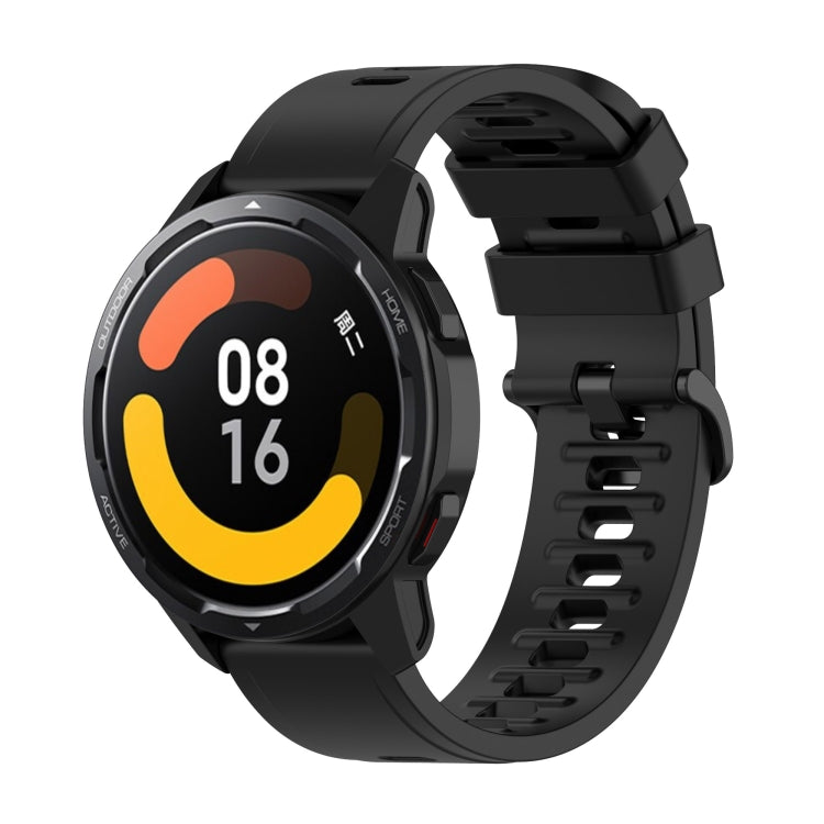 For Xiaomi Watch S1 Active / Watch Color 2 Solid Color Silicone Watch Band(Black) - free shipping - PMC TechLife - Order now!