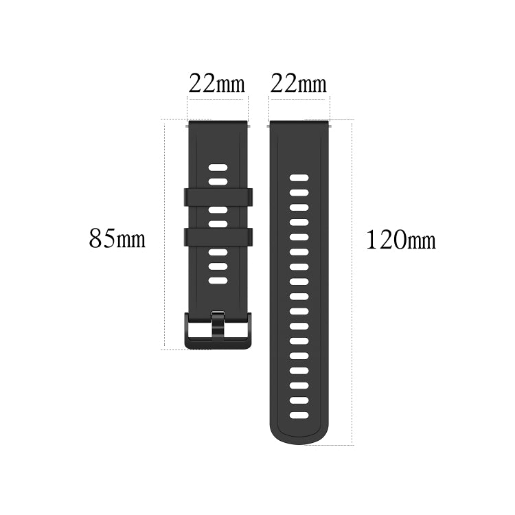 For Xiaomi Watch S1 Active / Watch Color 2 Solid Color Silicone Watch Band(Black) - free shipping - PMC TechLife - Order now!