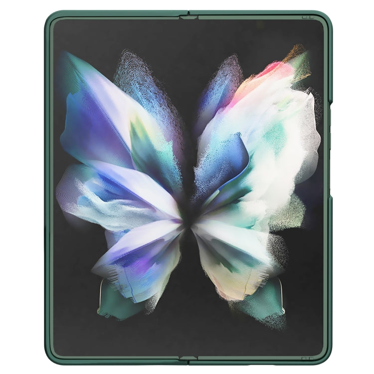 For Samsung Galaxy Z Fold3 5G / W22 5G NILLKIN CamShield Liquid Silicone + PC Full Coverage Case(Green) - Galaxy Phone Cases by NILLKIN | Online Shopping South Africa | PMC Jewellery