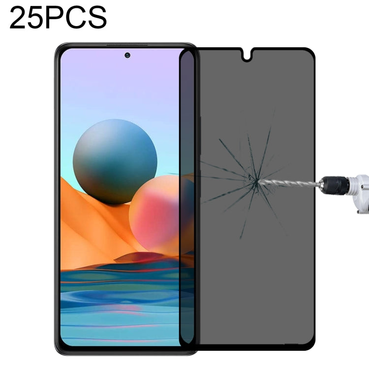 25 PCS Full Cover Anti-peeping Tempered Glass Film For Xiaomi Redmi Note 10 Pro Max -  by PMC Jewellery | Online Shopping South Africa | PMC Jewellery