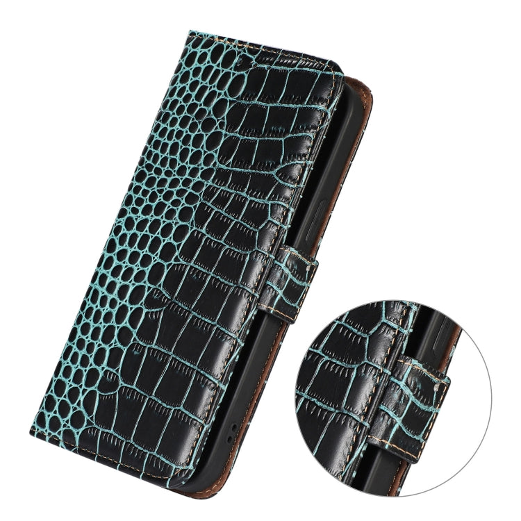 For Xiaomi 12 Pro Crocodile Top Layer Cowhide Leather Phone Case(Green) - 12 Pro Cases by PMC TechLife | Online Shopping South Africa | PMC TechLife