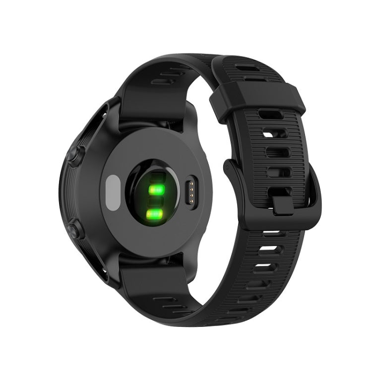 Compatible with Garmin Compatible witherunner 945 Silicone Watch Band(Black) - Watch Bands by PMC TechLife | Online Shopping South Africa | PMC TechLife | Buy Now Pay Later Mobicred