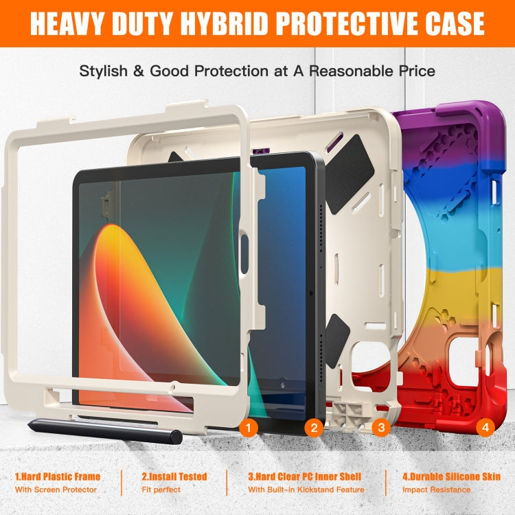 For Xiaomi Pad 5 / Pad 5 Pro Silicone + PC Tablet Case(Colorful Red) -  by PMC TechLife | Online Shopping South Africa | PMC TechLife