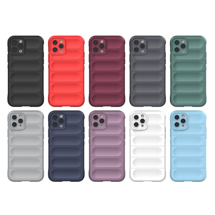 For iPhone 11 Pro Max Magic Shield TPU + Flannel Phone Case (Dark Blue) - free shipping - PMC TechLife - Order now!