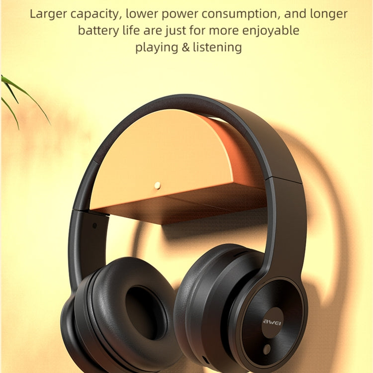 awei A996BL Foldable Wireless Bluetooth Headphone(Black) - Headset & Headphone by awei | Online Shopping South Africa | PMC Jewellery