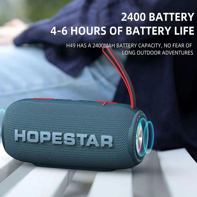 HOPESTAR H49 RGB Light TWS Waterproof Wireless Bluetooth Speaker(Black) - Waterproof Speaker by HOPESTAR | Online Shopping South Africa | PMC Jewellery | Buy Now Pay Later Mobicred