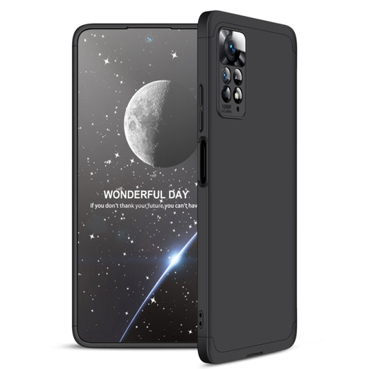 For Xiaomi Redmi Note 11 Pro 4G / 5G Global GKK Three Stage Splicing Full Coverage PC Case(Black) - Xiaomi Cases by GKK | Online Shopping South Africa | PMC Jewellery | Buy Now Pay Later Mobicred