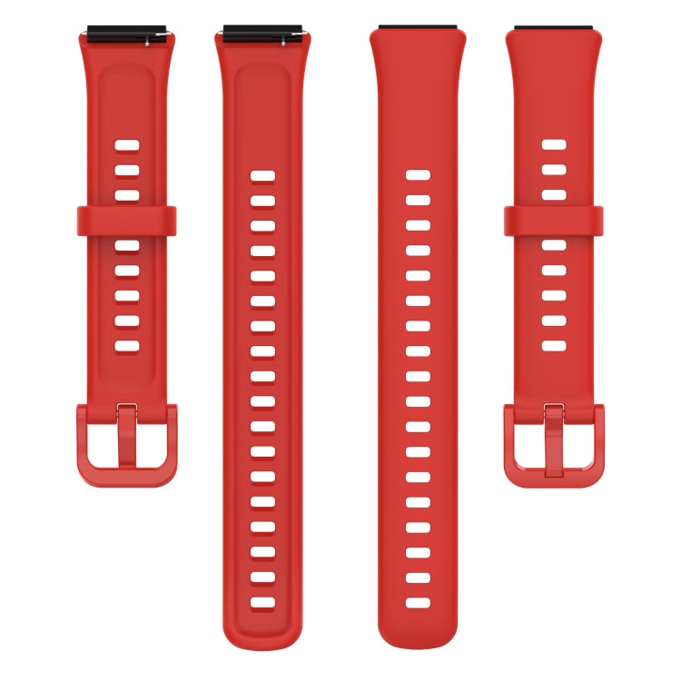 For Huawei Band 7 Silicone Watch Band(Red) - Watch Bands by PMC TechLife | Online Shopping South Africa | PMC TechLife | Buy Now Pay Later Mobicred