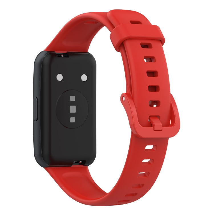 For Huawei Band 7 Silicone Watch Band(Red) - Watch Bands by PMC TechLife | Online Shopping South Africa | PMC TechLife | Buy Now Pay Later Mobicred