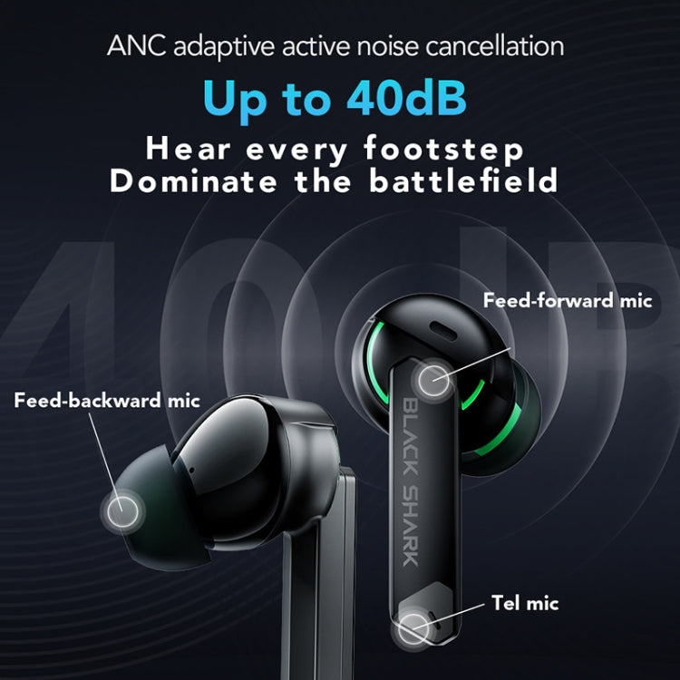 Original Xiaomi Black Shark Noise Reduction True Wireless Bluetooth Earphone(Black) - free shipping - PMC TechLife - Order now!