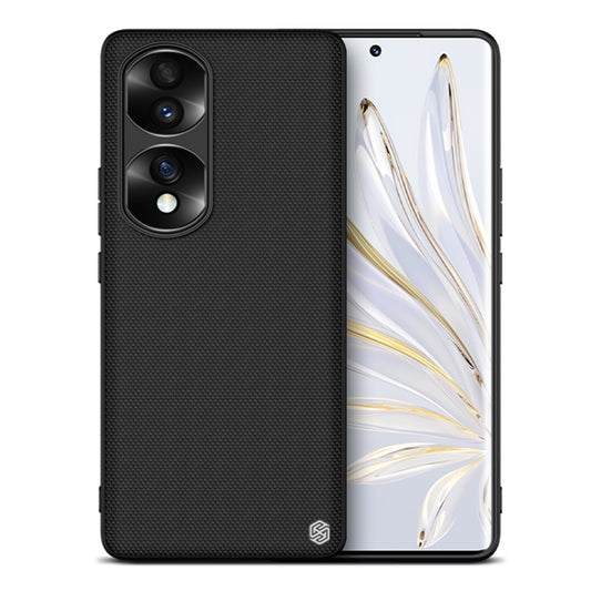 For Honor 70 Pro/70 Pro + NILLKIN 3D Textured Nylon Fiber TPU Phone Case(Black) - Honor Cases by NILLKIN | Online Shopping South Africa | PMC Jewellery